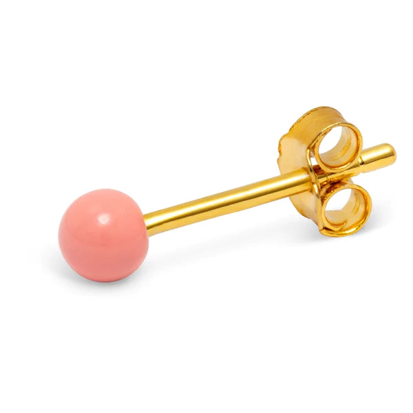 Color Ball 1 Pcs Enamel Burnt Coral