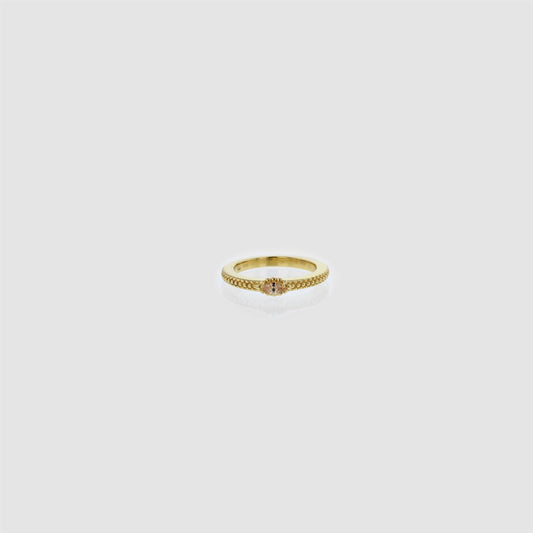 Venus Sculpture Ring Gold/Champagne