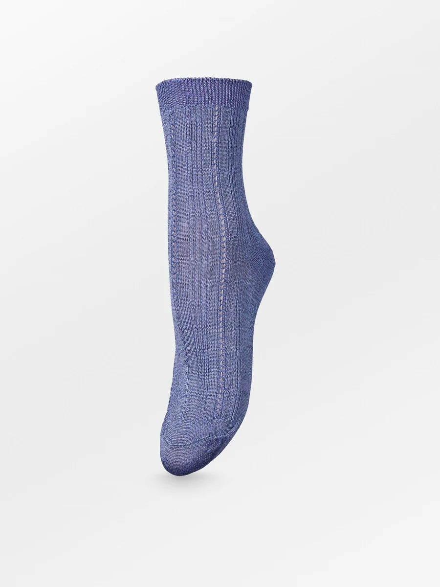 Glitter Drake Sock Bleached Denim