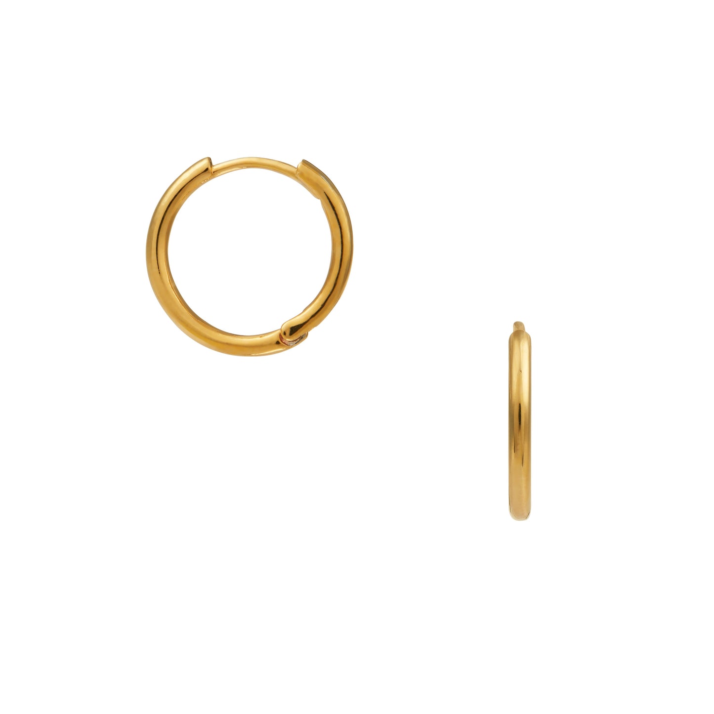 Micro Hoop 15MM Earrings Gold