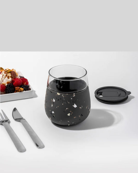 Porter To-Go Tumbler (Porter Glass) Charcoal Terrazzo 444ml