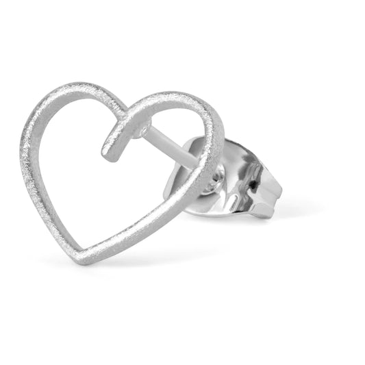 Happy Heart 1 Pcs Silver Plated Brass