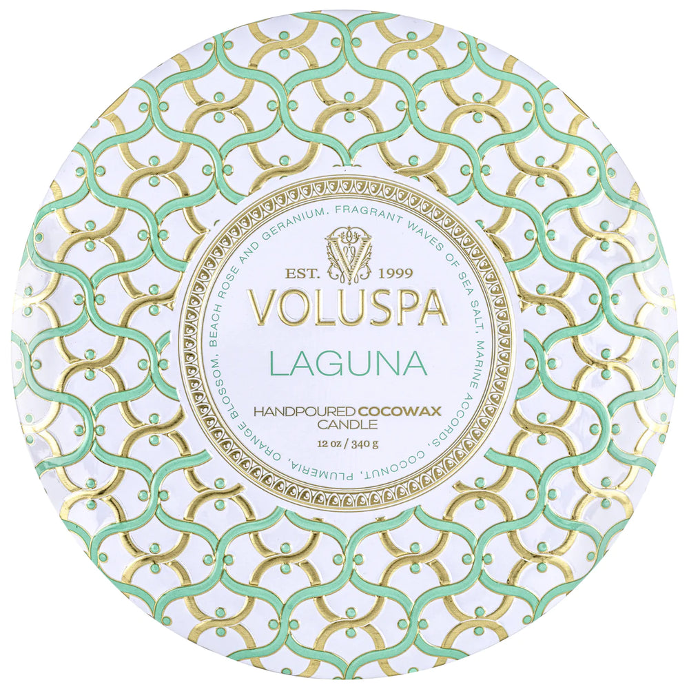 3-Wick Tin Candle – Laguna 340g