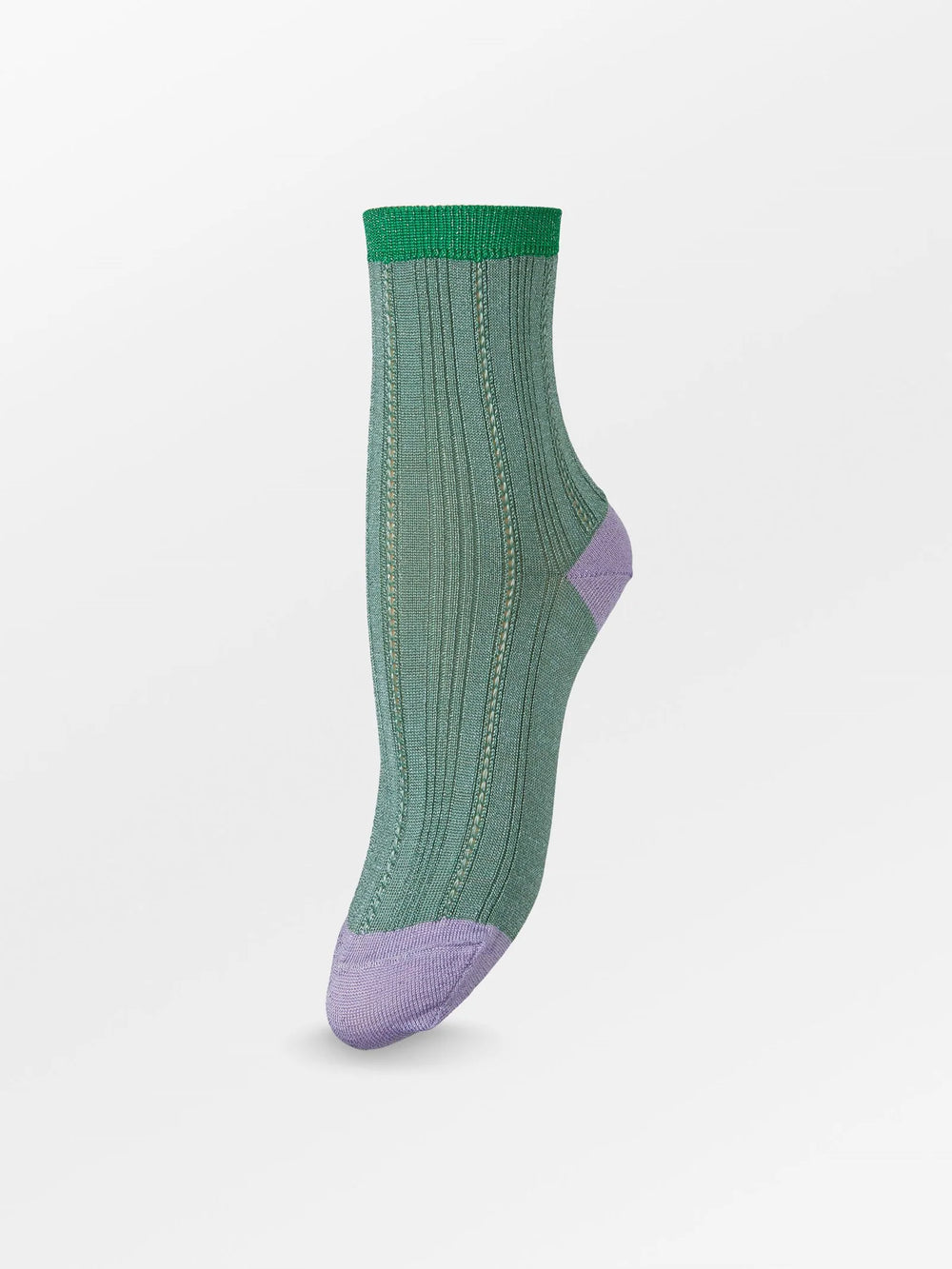 Glitter Drake Block Sock Meadow Green
