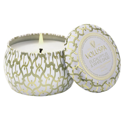Mini Tin Candle – Eucalyptus & White Sage 113g