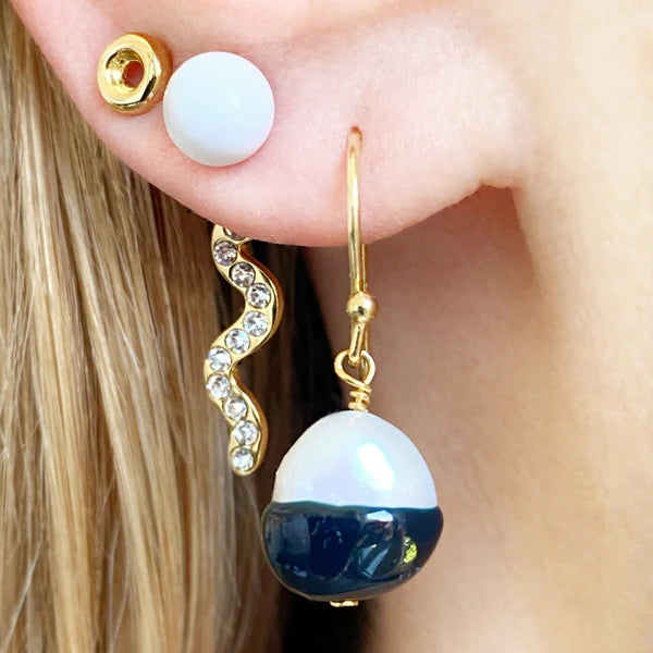 Ball Large Pearl 1 Pcs Gold Plated