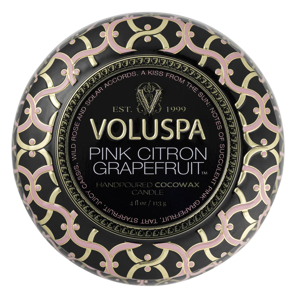 Mini Tin Candle – Pink Citron Candle 113g