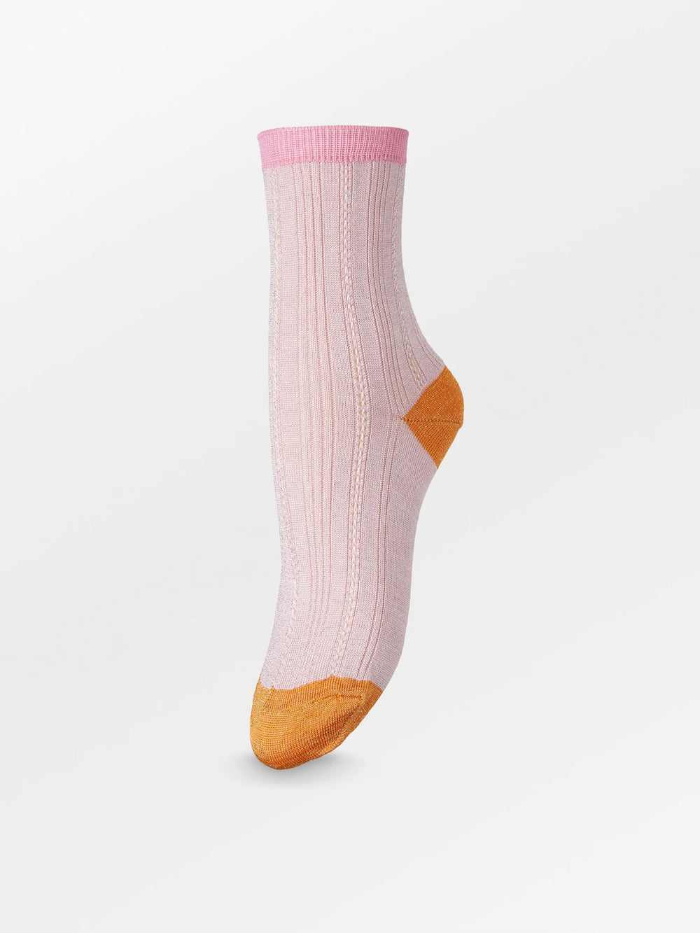 Glitter Drake Block Sock Rose Blossom