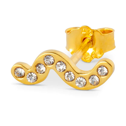 Snaky 1 Pcs Gold Plated White